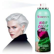 Ascrew White Root Touch Up Hair Color Dye,Temporary Hair Color Spray,Hair Wax Dye Pomades,Washable Hair Coloring Natural Hair Strong Style Gel Cream Hair Dye For Party,Hollowen,Cosplay(White) - 紅白色 - 查看 1