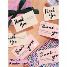 50/100 piezas Surtido de tarjetas de agradecimiento, tarjetas de decoración para envolver regalos, tarjetas del Día del Maestro, tarjetas de invitación, tarjetas de felicitación, útiles escolares, de vuelta a la escuela