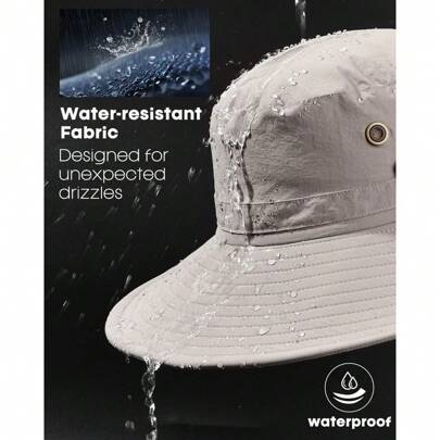 Local Shipping 2025 New Foldable Wide Brim Outdoor Hiking Beach Summer Hats Sun Hats For Men Fishing Hat UPF 80+