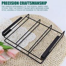Kitchen Hook Rack - Cutting Board Rack, Hanging Cleaning Rack, Kitchen Rack, Metal Rack, Stainless Steel Hanging Cutting Board Rack, Kitchen Storage Rack, 1 Slot, No Drill Hole Thickened Cutting Board Storage Rack, Metal Cutting Board Rack, Easily Organize Kitchen & Bathroom Items. Steel Carbon Material Spray Coating Treatment, More Solid And Stable, Not Easy To Rust