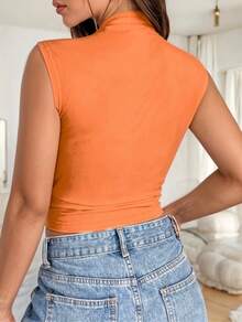 Women Blouses - Orange - View 3
