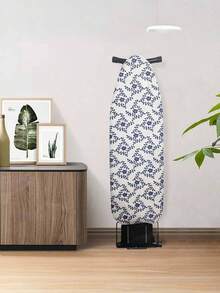 1pc Heat-Resistant Reflective Ironing Board Cover, Replacement Ironing Pad Cover, Elastic Edge Ironing Board Cover, Suitable For Standard Ironing Board, Stain-Resistant, Drawstring Edge Anti-Scald Ironing Board Cloth Cover (Ironing Board Not Included) - Blue - View 2