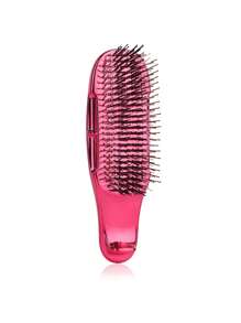 1 pettine massaggiante per cuoio capelluto elettroplaccato – pulizia profonda, scorrimento fluido e lucentezza senza nodi per la cura dei capelli umidi o asciutti quotidiana