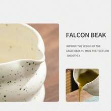 [ Japanese-Style ] Ceramic Matcha Bowl Set, Sand-Point Glazed Tea Whisk Set, ,Complete Set Of Japanese Tea Ceremony Tea Sets - Multicolor - View 8