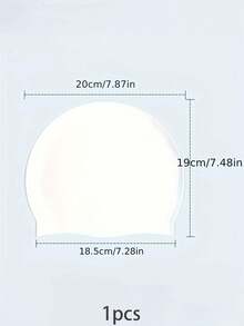 1 Stück Unisex Silikon Schwimmkappe, wasserdicht, komfortabler Ohrenschutz Schwimmhut