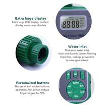 Timer Temporizador De Riego Automático Digital Para Jardín, Temporizador De Riego Automático Digital Programador Jardín, Temporizador Impermeable Para Manguera de Agua - Verde Oscuro - Ver 7
