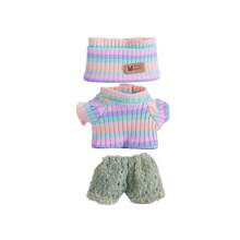 6.69 pollici Vestiti di bambola, compatibili con , include 3 outfit - cappello secchio alla moda, maglione e set di pantaloni o gonna, adatto per bambole di 6.69 pollici, accessori carini per bambole per giochi e esposizione (scarpe e bambola non incluse)