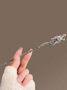 1 件合金龙形发夹，复古十二生肖发夹头箍，男士发夹，女士发夹 - ZZT01 - 查看 1