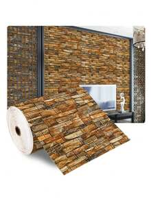 DIY Self-Adhesive Wallpaper Brick Pattern Modern Home Decoration PVC Waterproof Wall Stickers 3D Kitchen Background - Multicolor - View 25