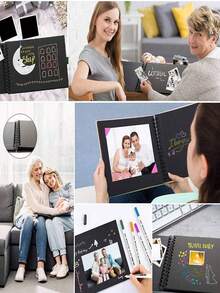 1 Pieza Álbum de 60 páginas (30 hojas) de papel kraft de tamaño pequeño, adecuado como libro de invitados de boda, regalo de cumpleaños DIY, registro de aniversario, manualidades, regalo conmemorativo de vacaciones, regalo de almacenamiento de fotos hecho a mano