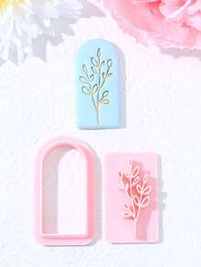 叶形聚合物粘土印章套装，印章形状设计粘土切割器，用于 DIY 珠宝工艺和耳环制作，聚合物粘土印章工具套件，无需电源