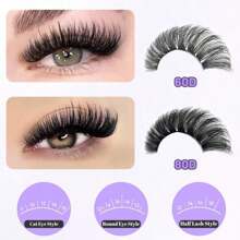 DIY Cluster Lashes Natural Look 720pcs Wispy Lash Clusters 9-18mm Short Eyelash Extension With 80D+60D Mixed Lash Book D Curl Natural Lash Extension. !! !Random Style.