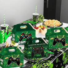 12/24pcs Gamepad Equip Party Box Game Party Gift Candy Candy Box Bag Game Birthday Goodies Gift Box Game VR Esports Party Decorations Supplies 6 X 3 X 3.5 Inches