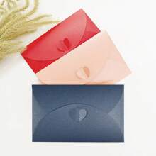 50 Stück Geschenkkarten-Umschläge mit Liebesknopf, verdickte Perlpapier-Umschläge für Karten, Fotos, Hochzeiten, Geburtstage, Geschenkzubehör für Valentinstag, Erntedankfest, Weihnachten, Geburtstagsfeiern, Schulmaterial, Schulanfang