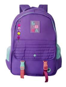 Asaloog BOLSA FEMININA MOCHILA COSTAS ACOLCHOADA CONFORTAVEL DX-2475 - Roxo - Visão 8