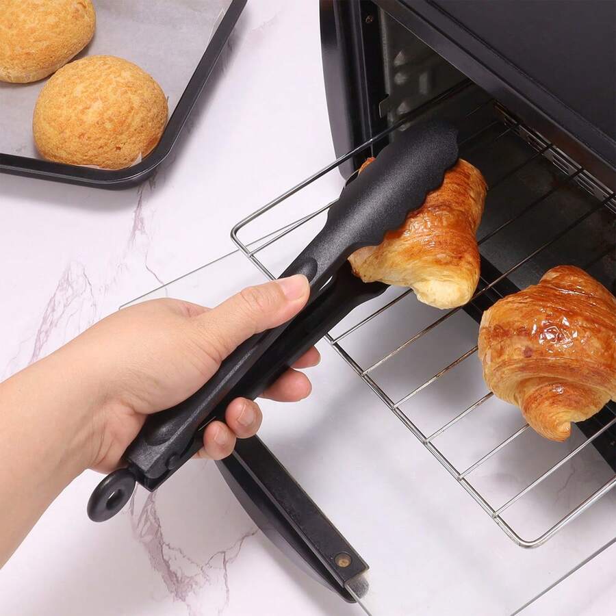 Kẹp gắp thức ăn bằng nhựa chịu nhiệt, kẹp bánh mì tự phục vụ bằng nhựa, kẹp thức ăn nướng BBQ, kẹp gắp thức ăn dùng khi đi dã ngoại. - Nhiều màu - Xem 1