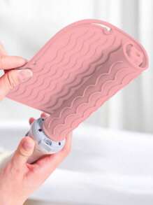 Large Heat Resistant Silicone Mat Sleeve Pad ,Hot Styling Tool Mat, For Hair Straightener Curling Irons Styling Tools, Titanium Ceramic Flat Iron Mat Travel Anti Scald And Heat Resistant Pad,Portable Travel Silicone Hair Straightener Mat And Hair Styling Tools,Silicone Hair Mat,Silicone Heat Resistant Pad,Cable Organizer,Summer Travel Essentials 2025, Holiday Gift Guide, Camping Trip