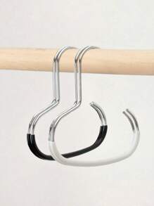 5pcs/Set Hat Holder Rack, Non-Slip Storage Holder Rack, Creative Round Ring Clothes Hanger Hook, Stainless Steel Wardrobe Hanging Hook For Hats, Suspenders, Ties, Scarves, Lingerie