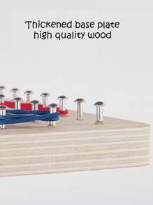 Dekoracja świąteczna Montessori Wczesna edukacja Drewniane zabawki edukacyjne dla dzieci Geometryczna kreatywna tablica do paznokci Grafika Zabawki edukacyjne dla dzieci Wczesna edukacja Matematyka edukacyjna Zabawki do gry (losowa ilość kolorów gumki)