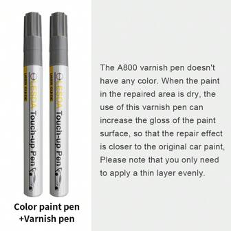 Touch-Up Pen For Cars, Suitable For General Color Cars, 2pcs Scratch Remover For Minor Scratches, Special-Purpose Repair Paint Pen Universal Color Optional For Cars (2 Pcs)