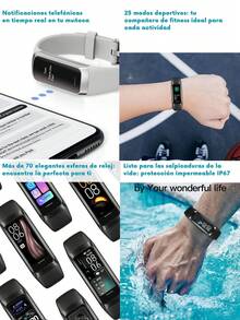 EFFEOKKI Ultra-Thin Fitness Tracker, Unisex, AMOLED Display/Multiple Sport Modes/Waterproof Pedometer Smart Watch, Compatible With IPhone And Android Smartphones - General - View 9