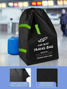 儿童座椅、旅行托运包、登机包、婴儿背带座椅收纳袋、防尘罩 - 黑色 - 查看 4