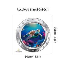 3D Underwater World Wall Stickers Bedroom Living Room Home Decor Art -Frienly Removable Decals PVC Murals - Multicolor - View 14