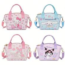 Sanrio 1 Stück Sanrio Kawaii Mehrzweck-Aufbewahrungstasche Schwarz Schönheit Milodi Yugui Hund Hello Kitty