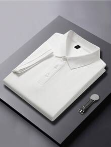 GRDR Men's Fashion Short Sleeve Casual Commute Polo Shirt - White - View 4