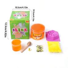 Slime con temática de miel (7oz) - Slime texturizado transparente - Slime hecho a mano - Slime para ASMR