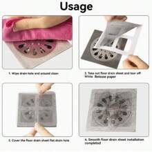 1/3/5/10/20/30 stuks hoogwaardige wegwerpbare afvoerfilter voor haar, effectieve haarblokker en anti-insectensticker, geschikt voor toilet, badkamergootsteen en vloerafvoer, duurzaam, eenvoudig te installeren, snelle afvoer, bescherming van kunststof afvoerfilter, voorkomt verstopping van badkamer- en keukengootsteen door haar, onmisbaar voor de badkamer, geschikt als kerst-/Halloweencadeau, willekeurige kleur/stijl