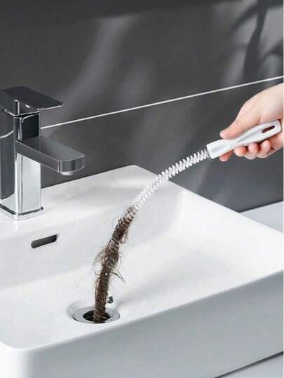 3pcs Flexible Drain And Sink Cleaning Brushes, Hair Removal Drain Clog Remover, Manual Pipe Unblocking Tools For Toilet, Kitchen, Bathroom, Hair, Drain, Sink, Flexible Drain Pipe Cleaner To Remove Clogging And Plugs, Kitchen Tools, Other Kitchen Accessories, Gifts For Father's Day, Mother's Day, Friends, Boyfriends/Girlfriends, Family, Teachers, Coworkers, Halloween, Easter, Christmas (Random Color & Style)