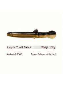 8PCS Simulation Loach Soft Bait -2.76 Inches PVC Material, Realistic Loach Bait - Suitable For Bass, Catfish, Trout Fishing | Durable PVC Material - Multicolor - View 8