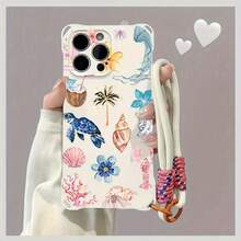 Funda para teléfono (1 unidad): Funda moderna con correa cruzada y diseño con cierre en las cuatro esquinas. Compatible con phone 12, 13, 15 y 16 Pro/Pro Plus. Funda protectora suave. - Blanco - Ver 4