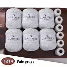 6 Stück weiches & warmes Garn für DIY Häkelmützen und -schals, 300g + 120g Gesamtgewicht