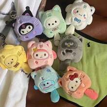 Sanrio Hello Kitty Cartoon Plush Doll Pendant Doll, Sanrio Cute Bag Charm Anime Accessory, Suitable As Gift For Christmas, Halloween, Easter, Valentine's Day. Can Be Used As Hanging Decoration