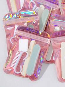 10/8/5/3/1pack ,Manicure And Pedicure Set, Mini Nail File And Orange Nail Stick Set, Double-Sided Nail File, Wooden Cuticle Pusher, Nail Cleaning Tools, Nail Stick, Nail Art Brush,Nail Tech Supplies For DIY Nail Polishing Care - 彩色 - 查看 7