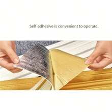 1pc 2.3mx14cm Self-Adhesive Flexible Foam Molded Decoration Foam Wall Edge Strip , Peel And Stick Baseboard Molded Decoration, 3D Decorative Wall Line Floor Wallpaper Borde