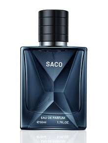 1pc Blue Intense Men's Cologne - Long-Lasting Aquatic Fragrance With Lemon, Mint And Jasmine, Alcohol-Free And Talc-Free, Suitable For Dates, Everyday Wear And Gifting, 1.69 Fl Oz Per Bottle