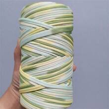 2 Pcs 400g High-Quality Floral Printed Elastic Chenille Yarn, Polyester Fiber, Suitable For Handmade Bags, Baskets, Carpets, Shoes, Home Textiles And DIY Crafts - 2-pack - View 6