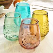 Glaver's Drinking Glasses – Set Of 4 Authentic Mason Vintage Glassware – Clear Glass Tumblers For Cocktails, Water, Juice – Embossed Vintage Drinking Glasses (Highball 18 Oz 7983) - 彩色 - 查看 6