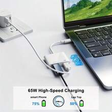 USB-C To HDTV Adapter 4K@60Hz For IPhone 15 16  Pro Air For Ipad Pro, USB 3.1 Type C Digital AV HDTV 2.0 Cord Compatible With For  For Galaxy S25/S24/S23/S22, Pixelbook, XPS And More - USB-C To HDTV Adapter - View 3