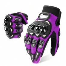 摩托车手套夏季透气骑行手套全指摩托手套触屏骑行摩托防护防摔赛车越野摩托车防水手套自行车 Luvas 摩托车配件骑手礼物 - 彩色 - 查看 25