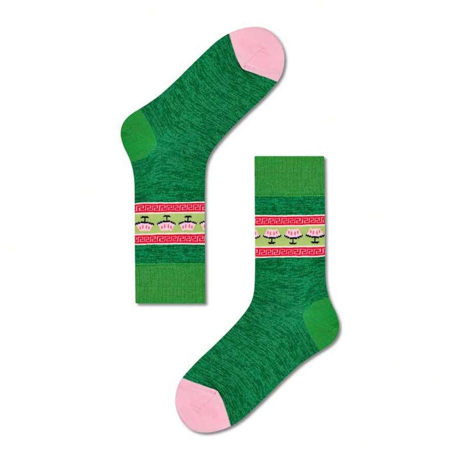 Happy Socks Meias Zoe Crew Tamanho 39-41. Frete grátis 24 horas por dia, 72 dias por semana. - Verde - Ver 1