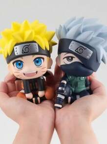 bandai 1pc Kakashi Figurine, Anime Character Kakashi Hatake Q-Version Sitting Pose Model, Car Decor/Gift (Note: There May Be Some Color Discrepancies Between Photos And Actual Product, Which Is Normal)