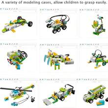STEM Wedo 2.0 - 280 件教育 STEM 玩具，可编程机器人积木，适合儿童，适合男孩和女孩，创意活动游戏套装，儿童玩具，生日礼物