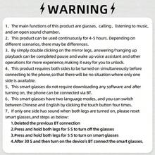 SIMSONLAB 1 Stück Neue Intelligente Drahtlose Brille, Tragbare Technologie mit Touchpad-Steuerung, Hi-Fi Ton, Eingebautes Mikrofon, USB aufladbar, Kabellose Konnektivität für Musik, Blaulichtfilter-Dekorationsbrille, Anrufe & Outdoor-Aktivitäten - Perfektes Geschenk für Frauen & Männer