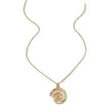 1 Stück minimalistische Metall Spiral Anhänger Halskette, elegantes Muscheldesign Halskette für Frauen, geeignet für den Sommerurlaub am Strand