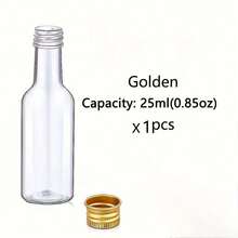 50/1pc 0.85oz/1.7oz Mini Liquor Bottles,Empty Plastic Bottles,Cheers To 16/21/30/40/50/60/70/80 Years,For Women Men Birthday Anniversary Wedding Celebration Party Favors, For Homemade Juice,Water,Smoothies, Anniversaries,Restaurant,Party