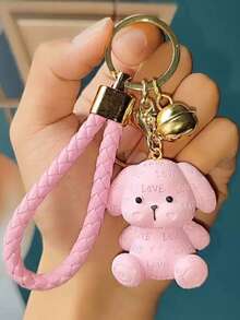 1pc Cute Animal Shaped Resin Letter Sitting Bear Bag Charm Backpack Decor - Multicolor - View 10
